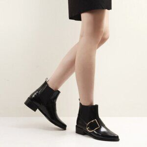RACHEL COX Black Maci Ankle Boots